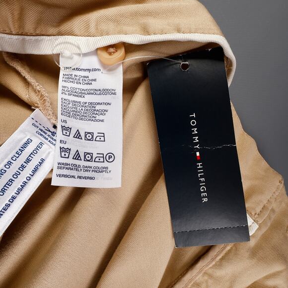 Tommy Hilfiger Womens 18 Flat Front Wide Leg Pants Chinos Causal Business Preppy - Picture 11 of 11